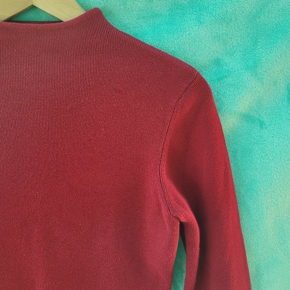 Gorgeous vintage I.N.C. red mock turtleneck size medium - Picture 7 of 8